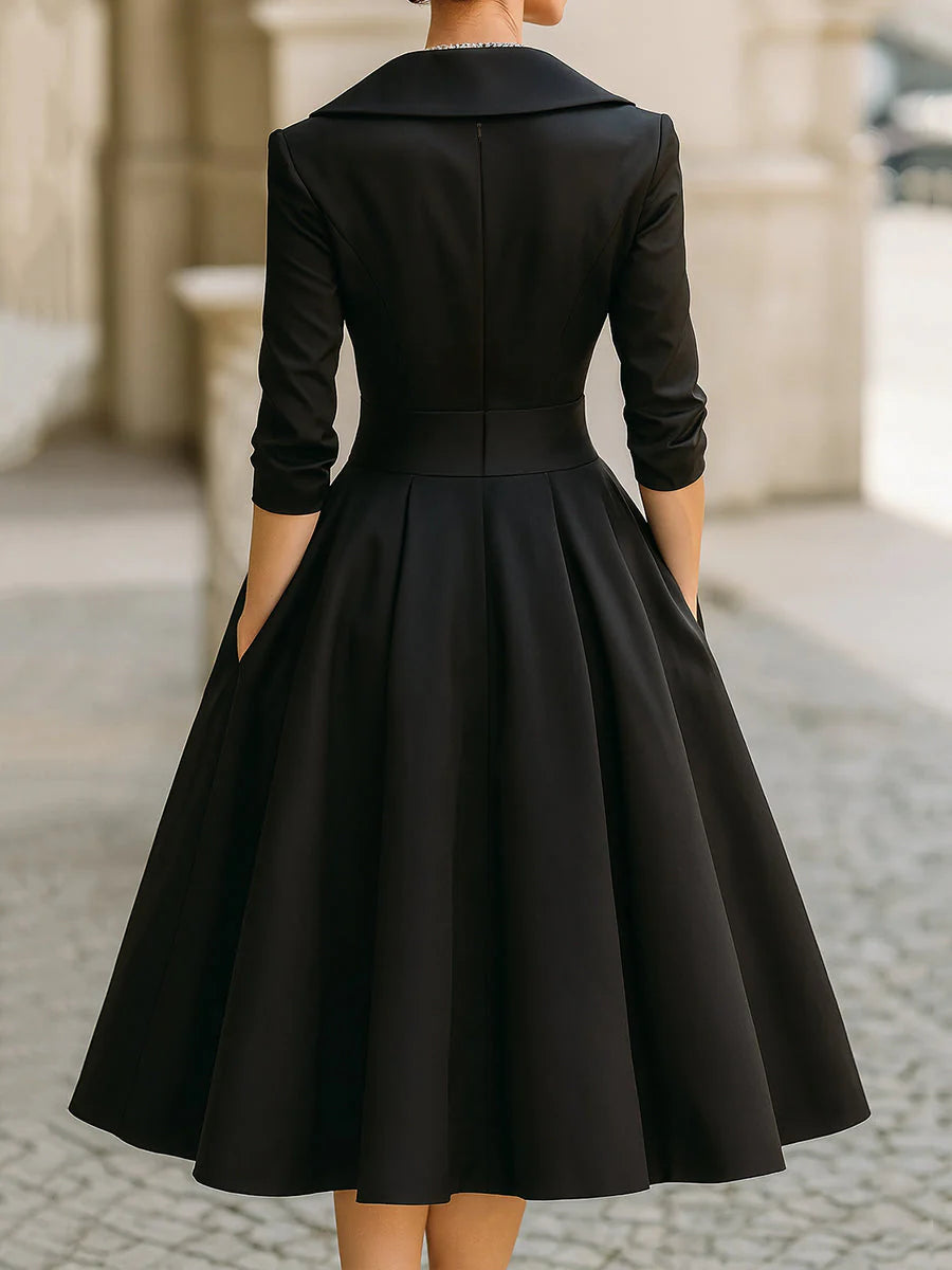Lina | Satin Midi Dress
