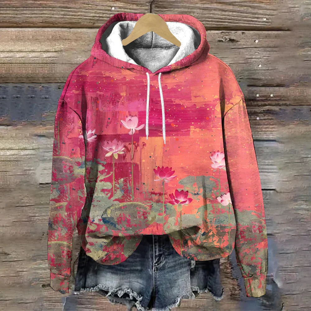 BRYNN | FLORAL PRINT HOODIE