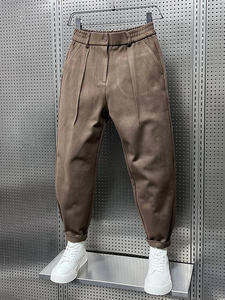 Marcello™ Elegant Mélange Trousers/Pants