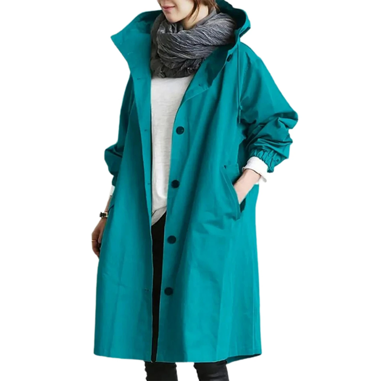 Lena - Relaxed Hooded Trenchcoat