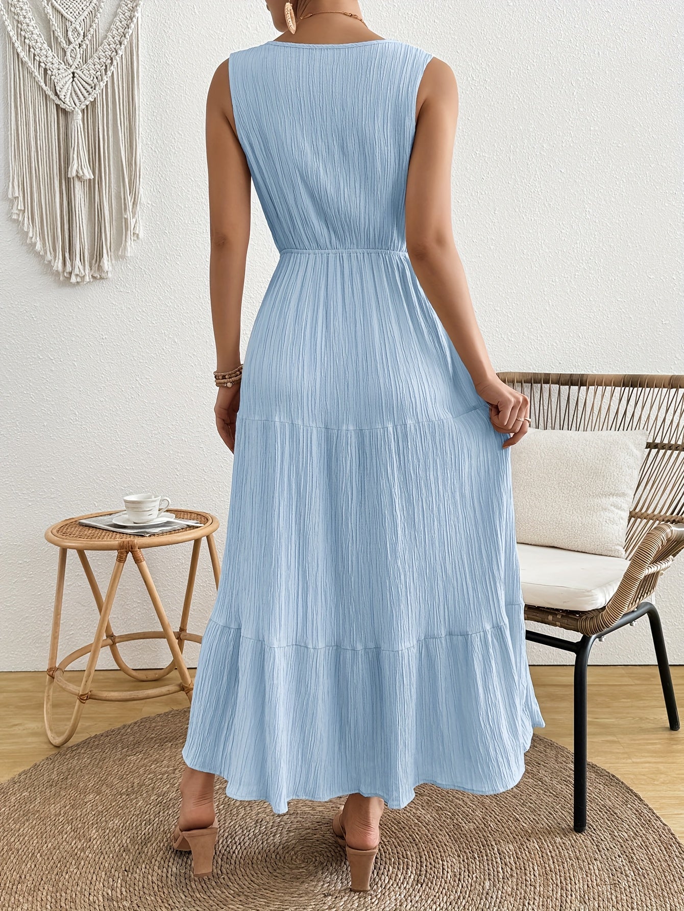 Maya – Button-Front Maxi Dress