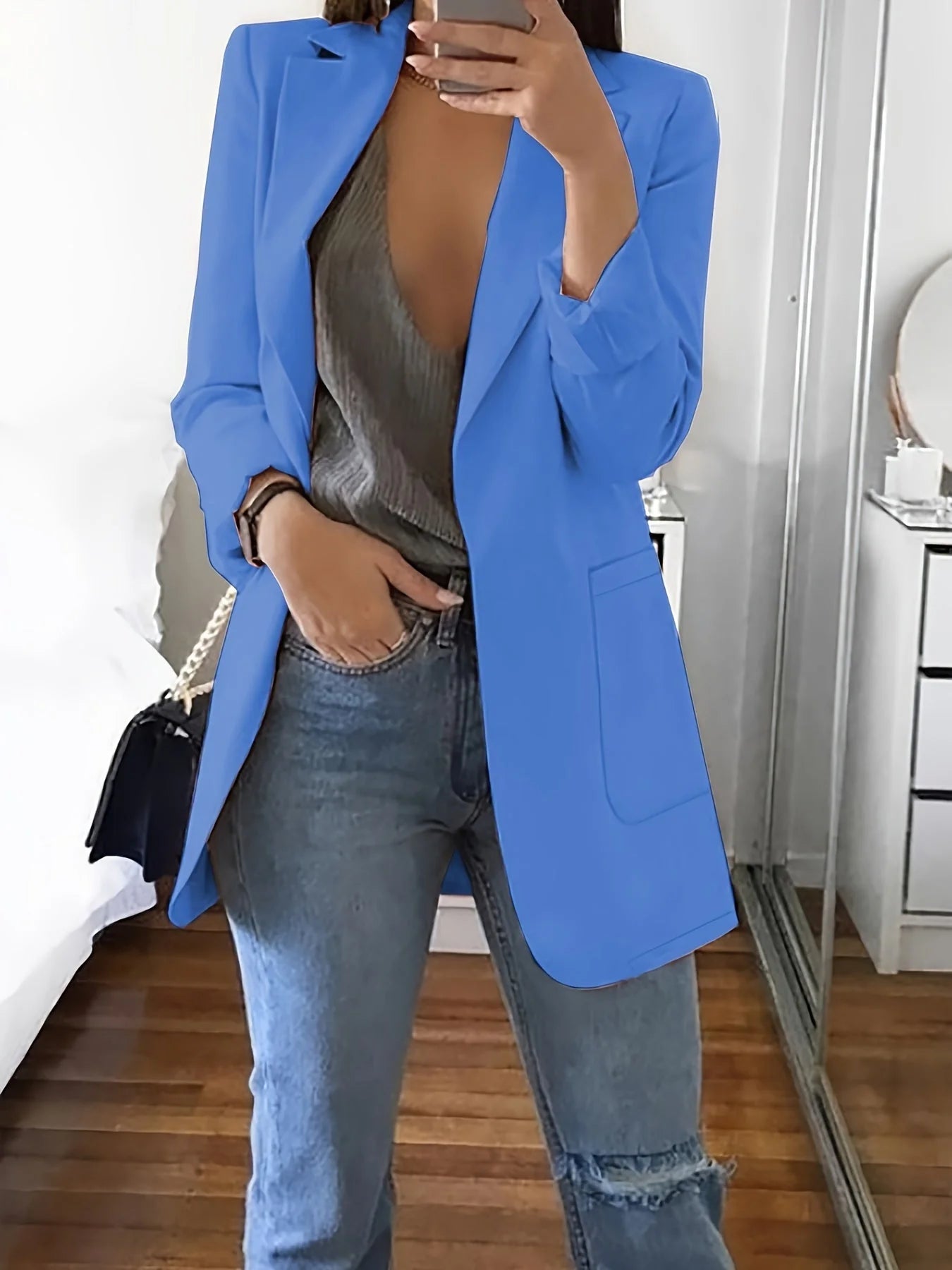 CAMBRIA | RELAXED LONG BLAZER