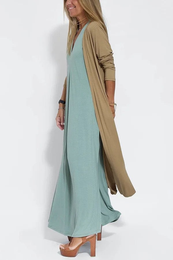 Lyvazza - Elegant long dress + cardigan FREE