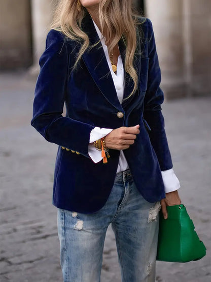 AMELIA | ELEGANT VELVET BLAZER