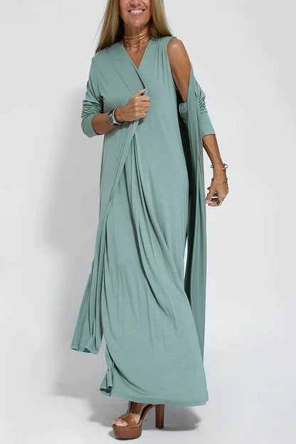 Lyvazza - Elegant long dress + cardigan FREE