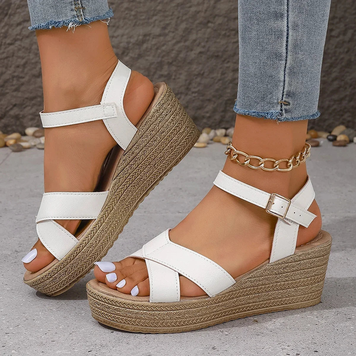 XALENE | STYLISH WEDGE SANDALS