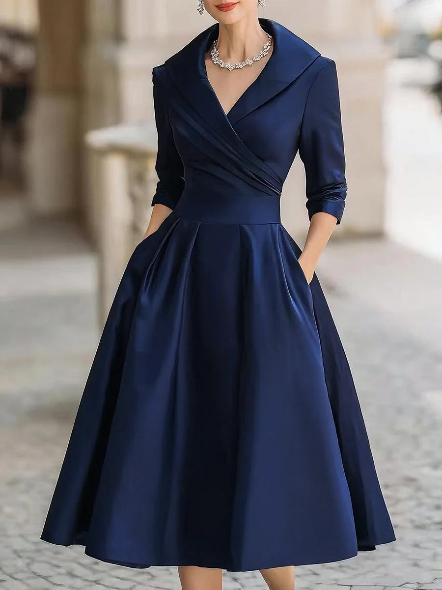 Lina | Satin Midi Dress