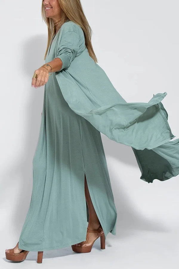 Lyvazza - Elegant long dress + cardigan FREE