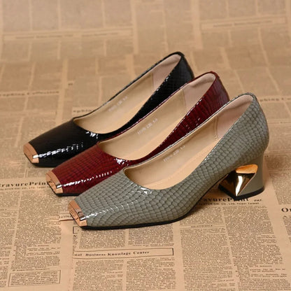 Ella - Patent Block Heels