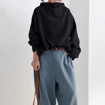 Elly | High-Neck Soft Knit Top
