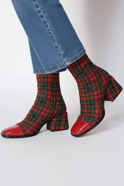 Zara Patchwork Boots