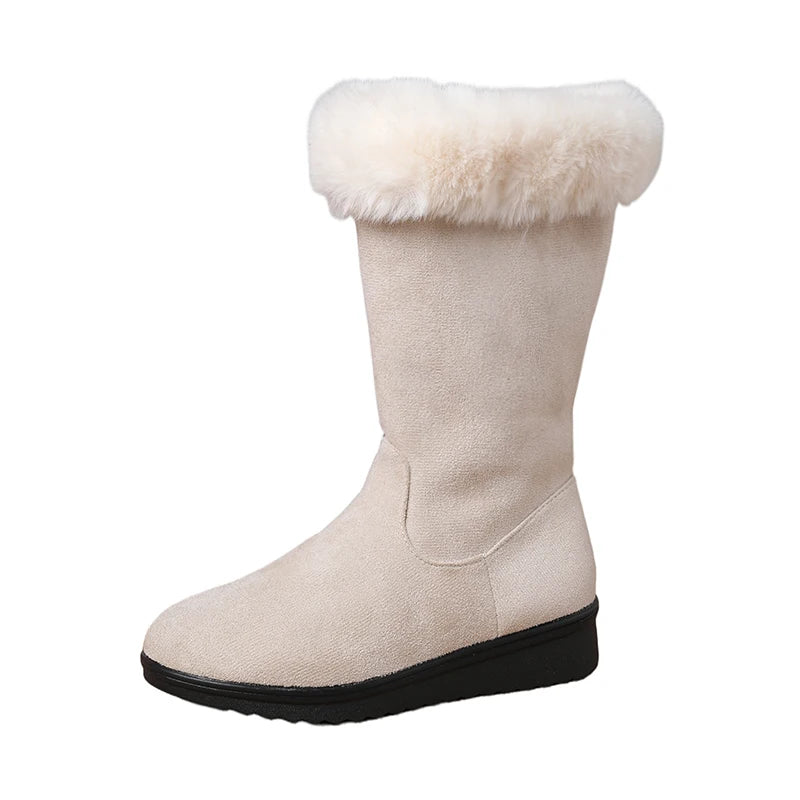Sophie - Faux Fur Lined Zipper Boots