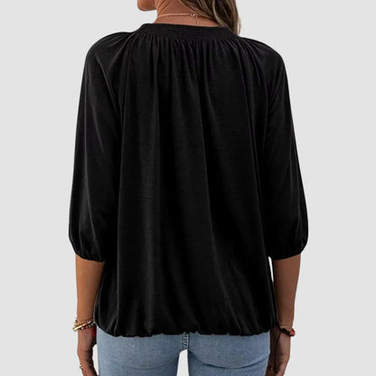 Loose Fit Women's Half Sleeve Top