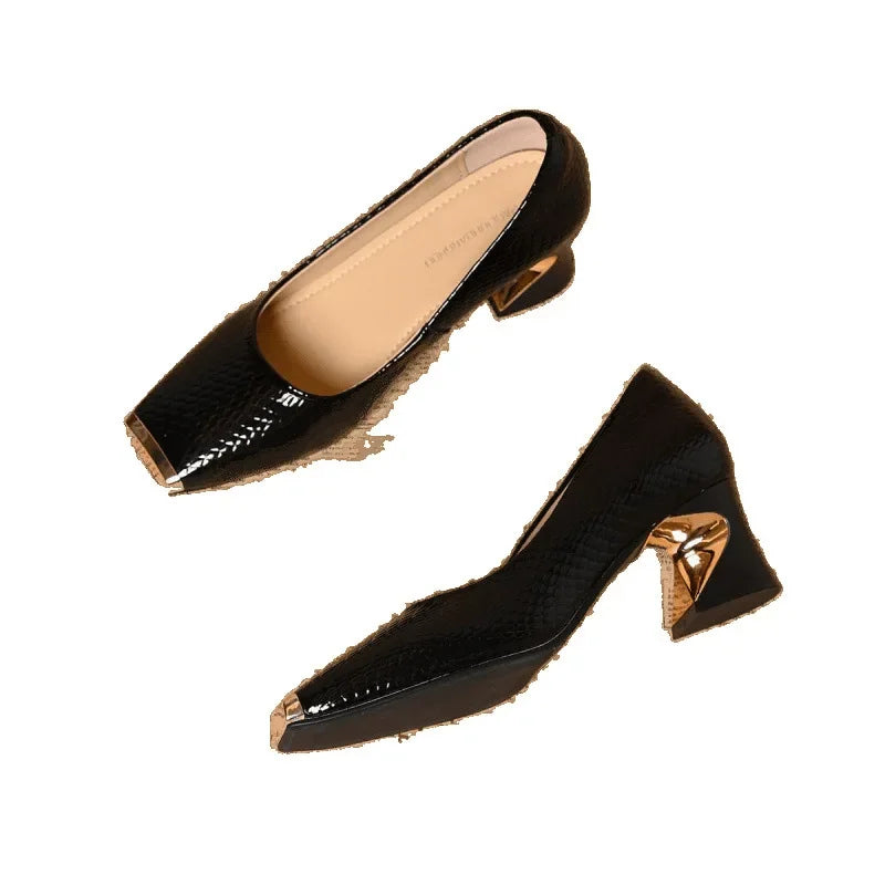 Ella - Patent Block Heels