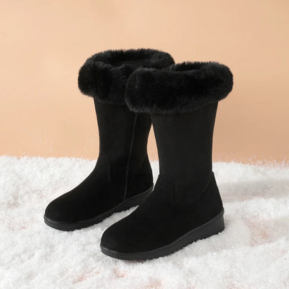 Sophie - Faux Fur Lined Zipper Boots