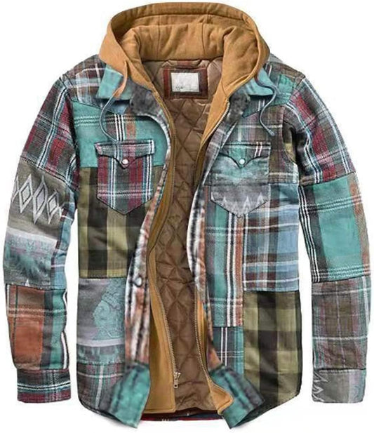 NOHR | Patchwork Waistcoat with Check Pattern