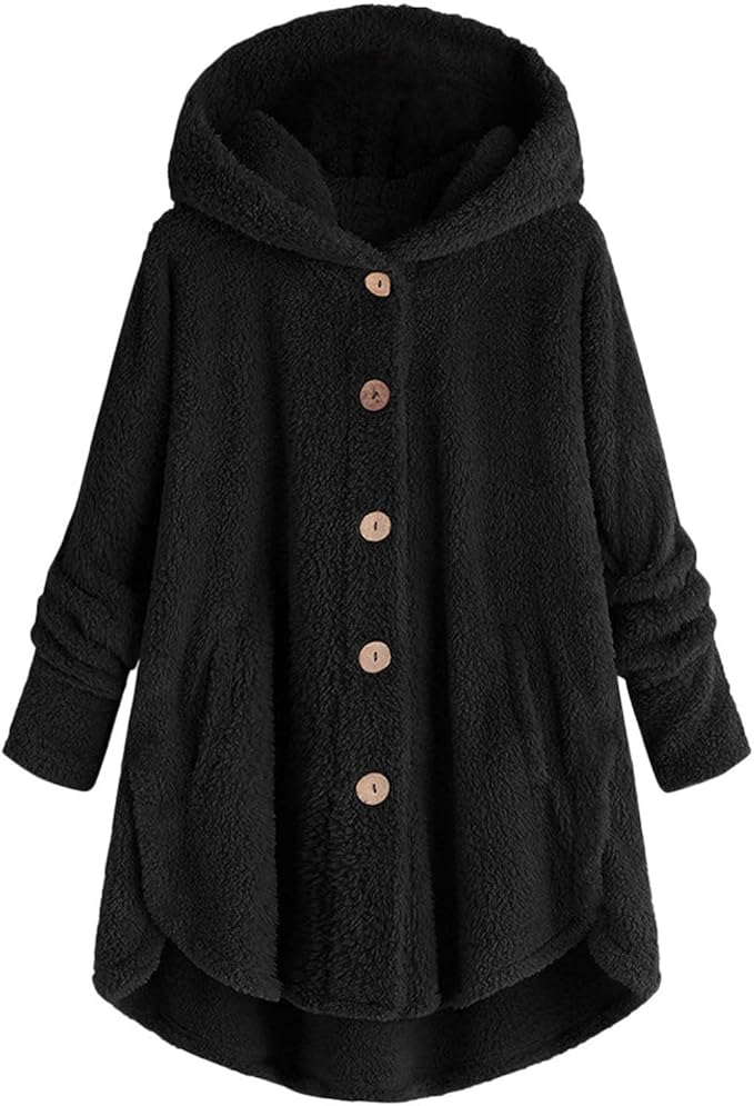 Jesse | Winter Hooded Double-faced Fleece Coat