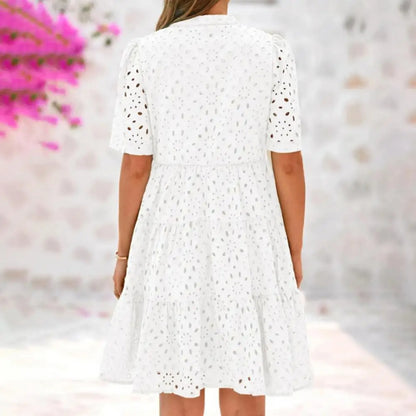 RICA™ - Chic Lace Ruffle Summer Dress