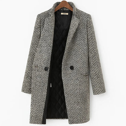 Kensington Wool‑Blend Long Jacket