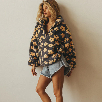 Daisy | Long Sleeve Fleece Hoodie