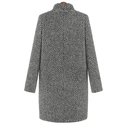 Kensington Wool‑Blend Long Jacket