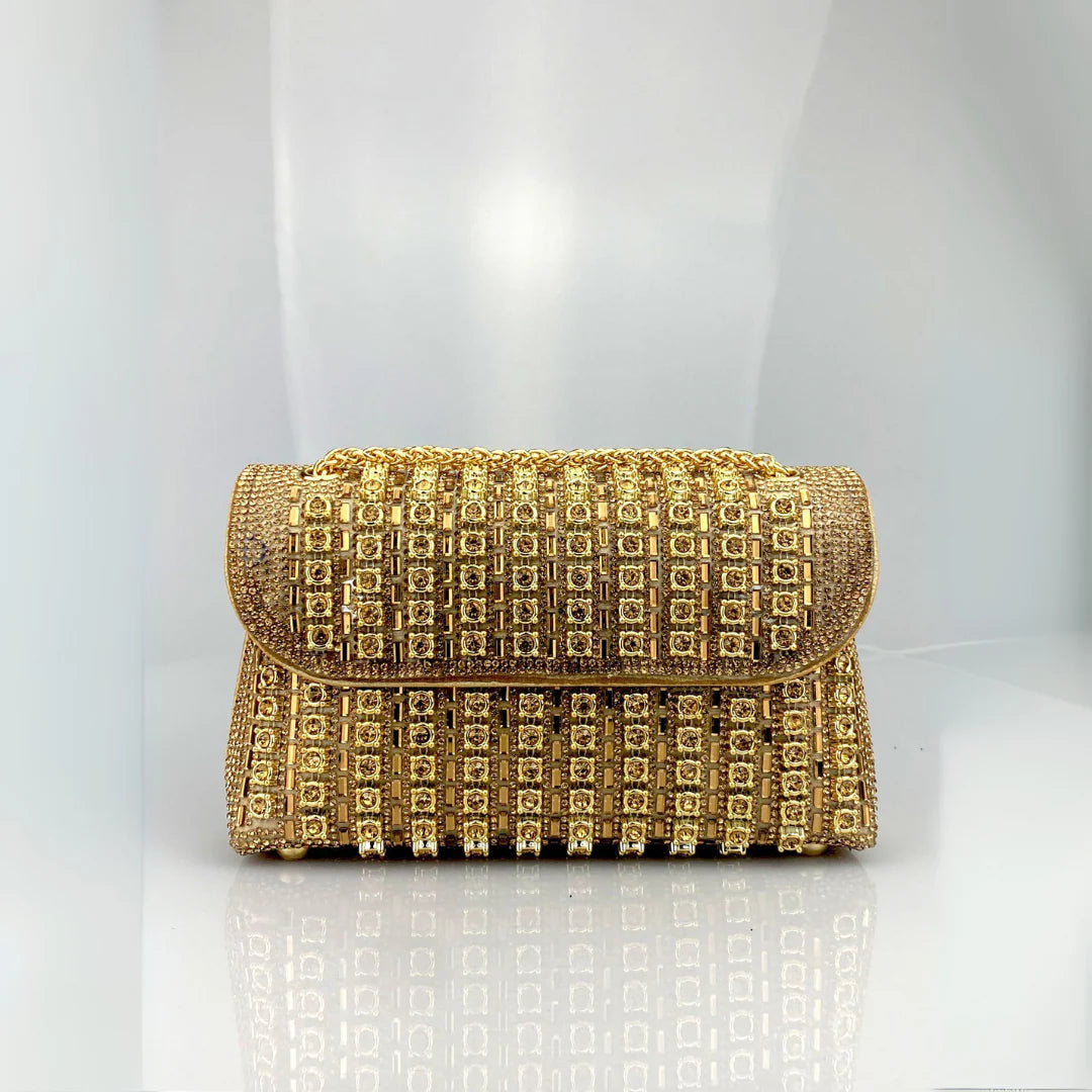 LAVIERA™ - Chic Chain Colored Diamond Shoulder Bag