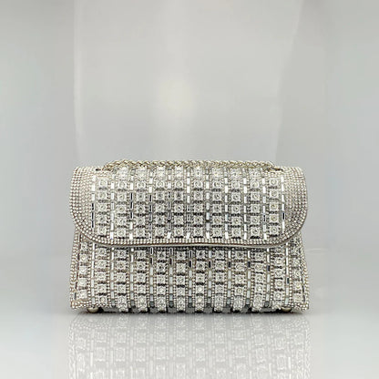 LAVIERA™ - Chic Chain Colored Diamond Shoulder Bag