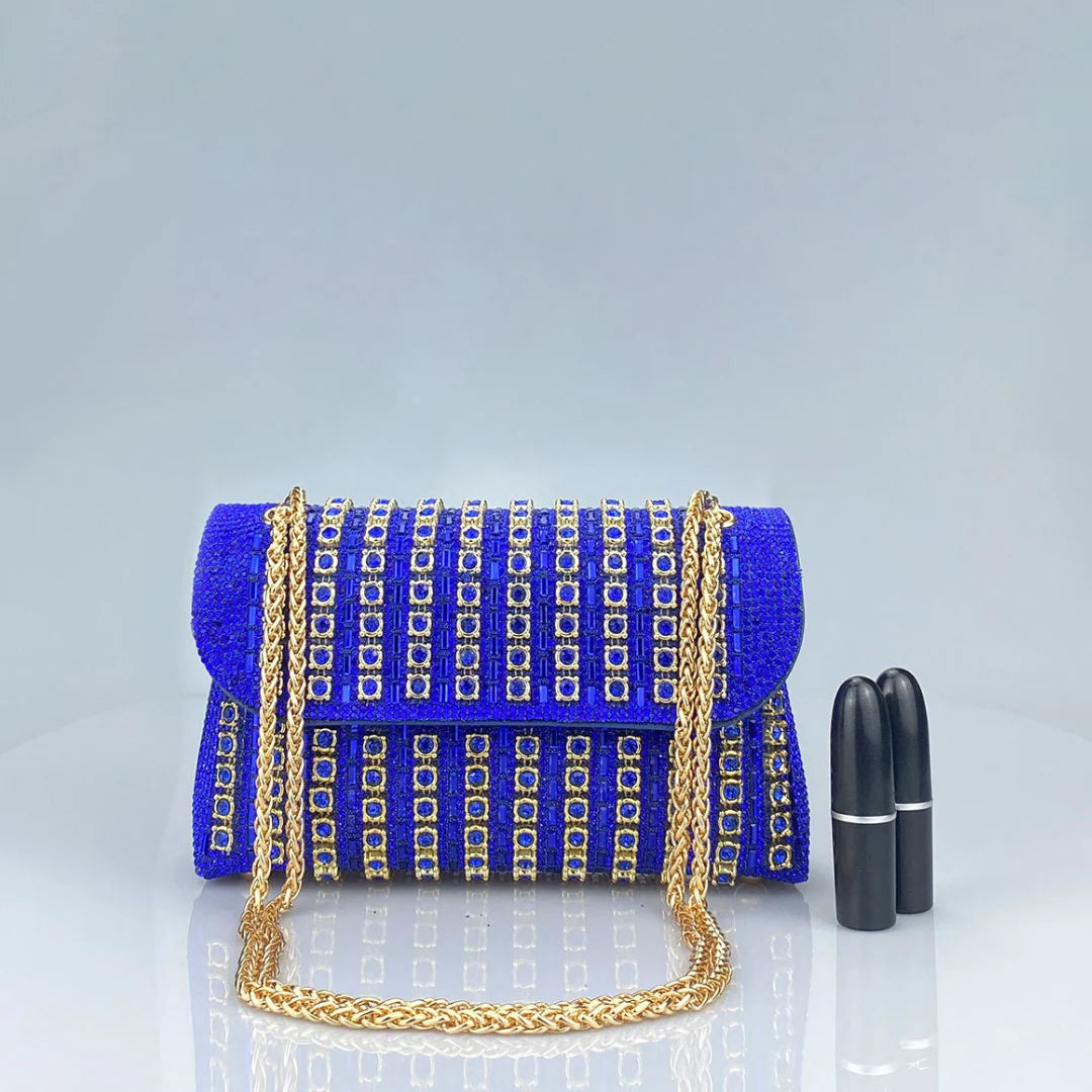 LAVIERA™ - Chic Chain Colored Diamond Shoulder Bag