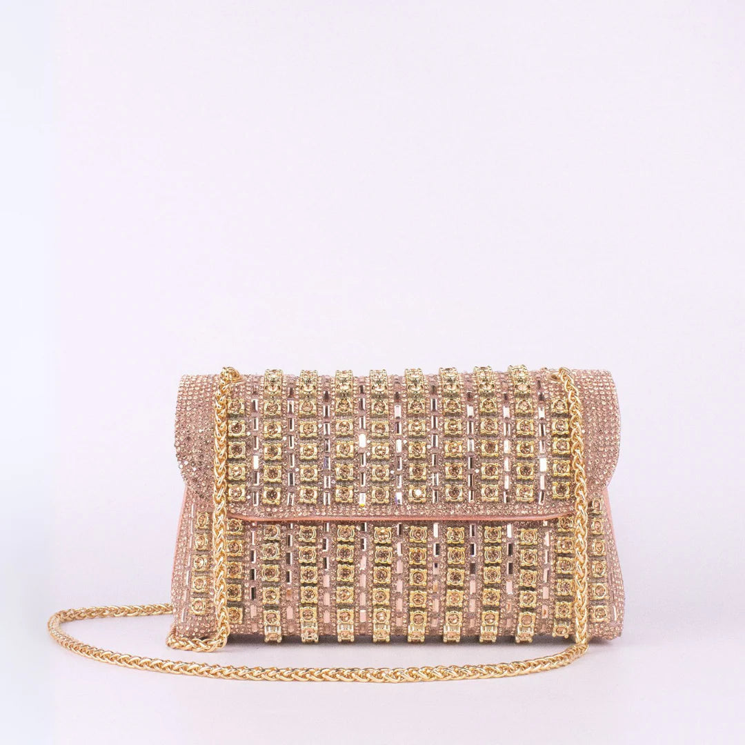 LAVIERA™ - Chic Chain Colored Diamond Shoulder Bag