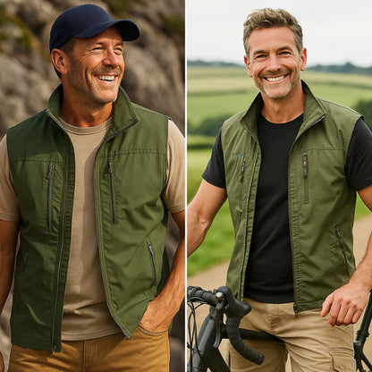 Vincent | Multi-Pocket Breathable Classic Cargo Gilet