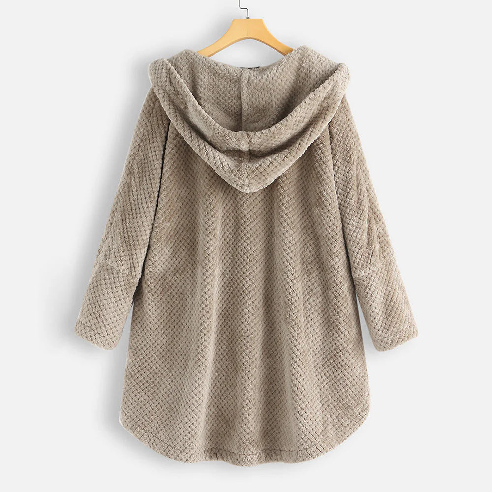 Jesse | Winter Hooded Double-faced Fleece Coat