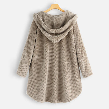 Jesse | Winter Hooded Double-faced Fleece Coat