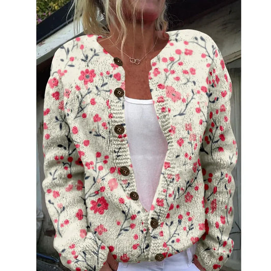 Evi | Chic cardigan with print