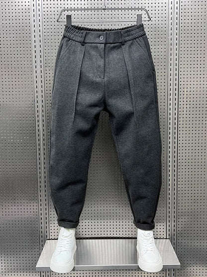 Marcello™ Elegant Mélange Trousers/Pants