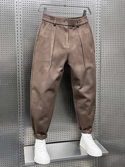 Marcello™ Elegant Mélange Trousers/Pants