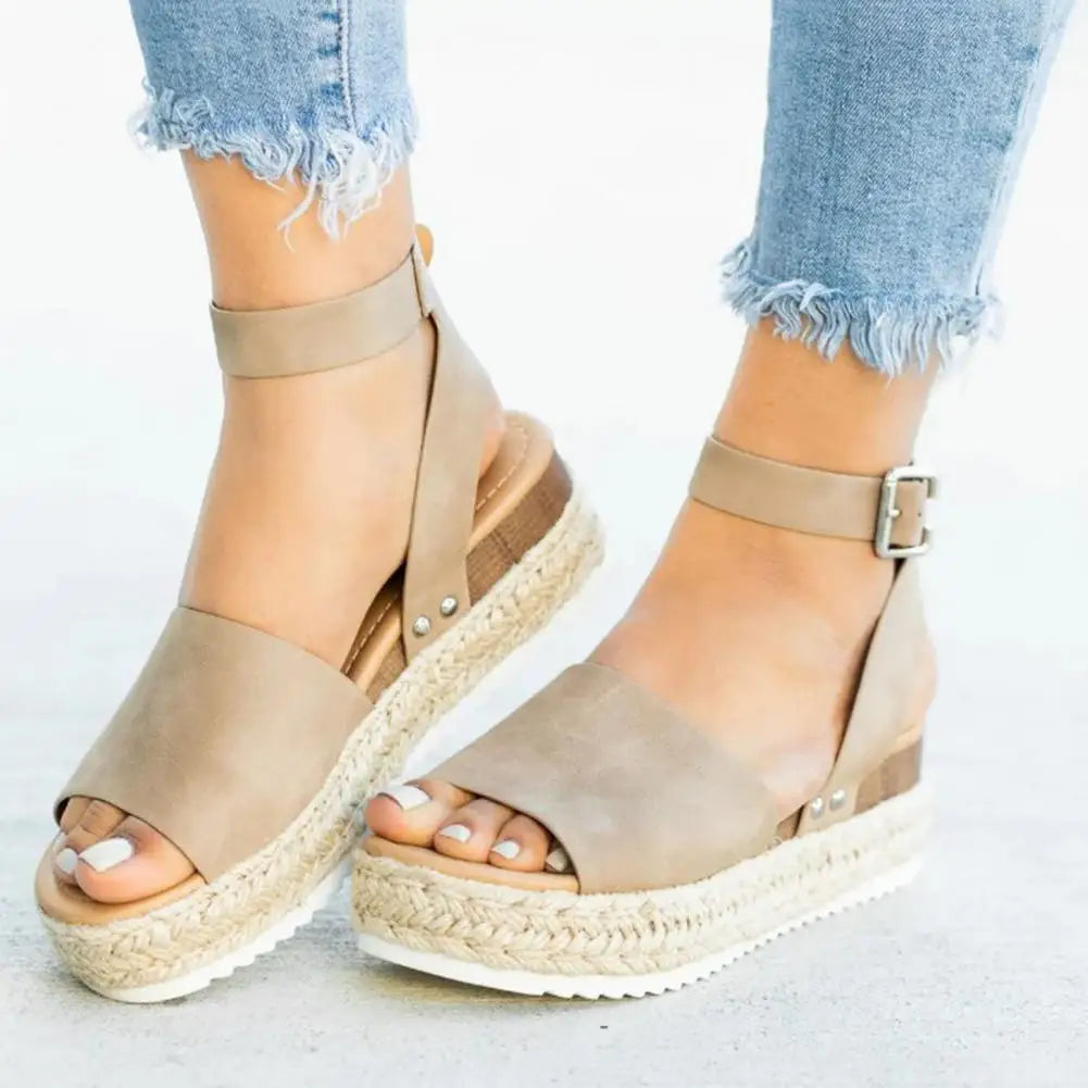 QIREL | ESPADRILLE PLATFORM SANDALS