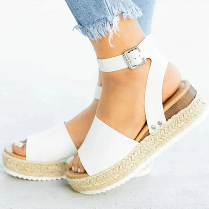 QIREL | ESPADRILLE PLATFORM SANDALS