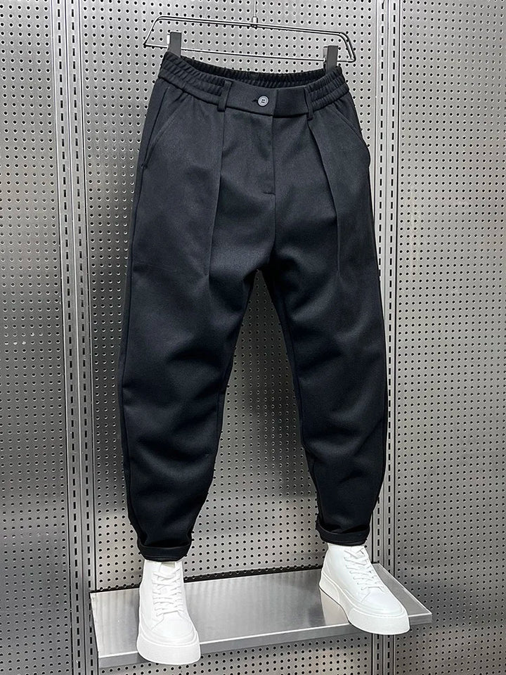 Marcello™ Elegant Mélange Trousers/Pants