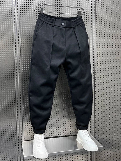 Marcello™ Elegant Mélange Trousers/Pants