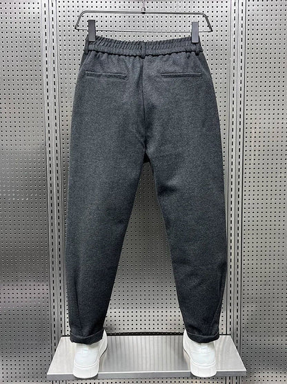 Marcello™ Elegant Mélange Trousers/Pants