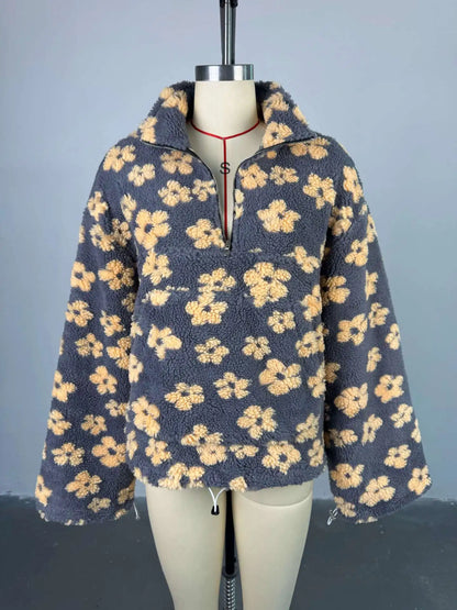Daisy | Long Sleeve Fleece Hoodie