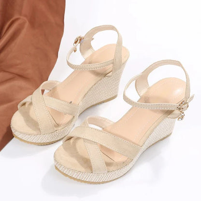 SAVRA | STRAPPY WEDGE SANDALS