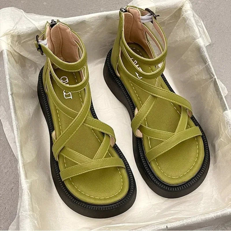SAELYN | MODERN STRAPPY PLATFORM SANDALS