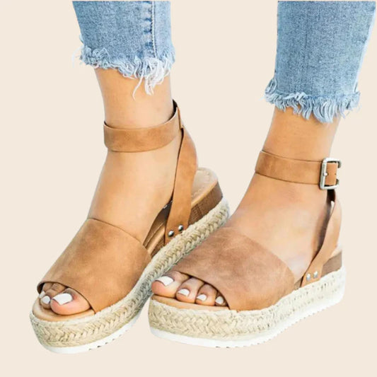 QIREL | ESPADRILLE PLATFORM SANDALS