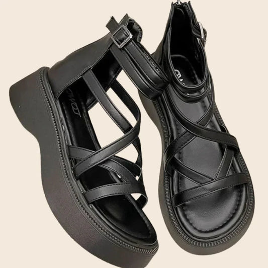 SAELYN | MODERN STRAPPY PLATFORM SANDALS