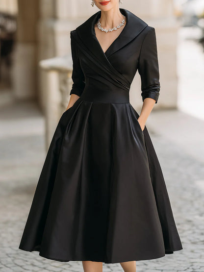 Lina | Satin Midi Dress