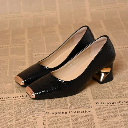 Ella - Patent Block Heels