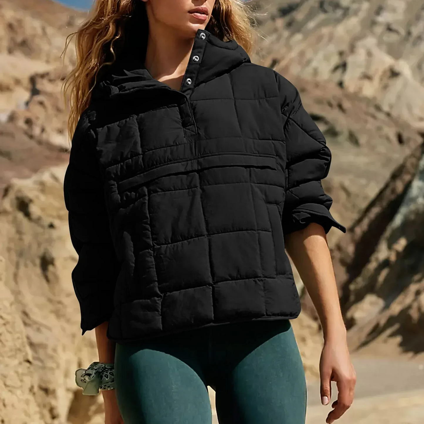 Farell™ – Oversized Hooded Pullover Jacket