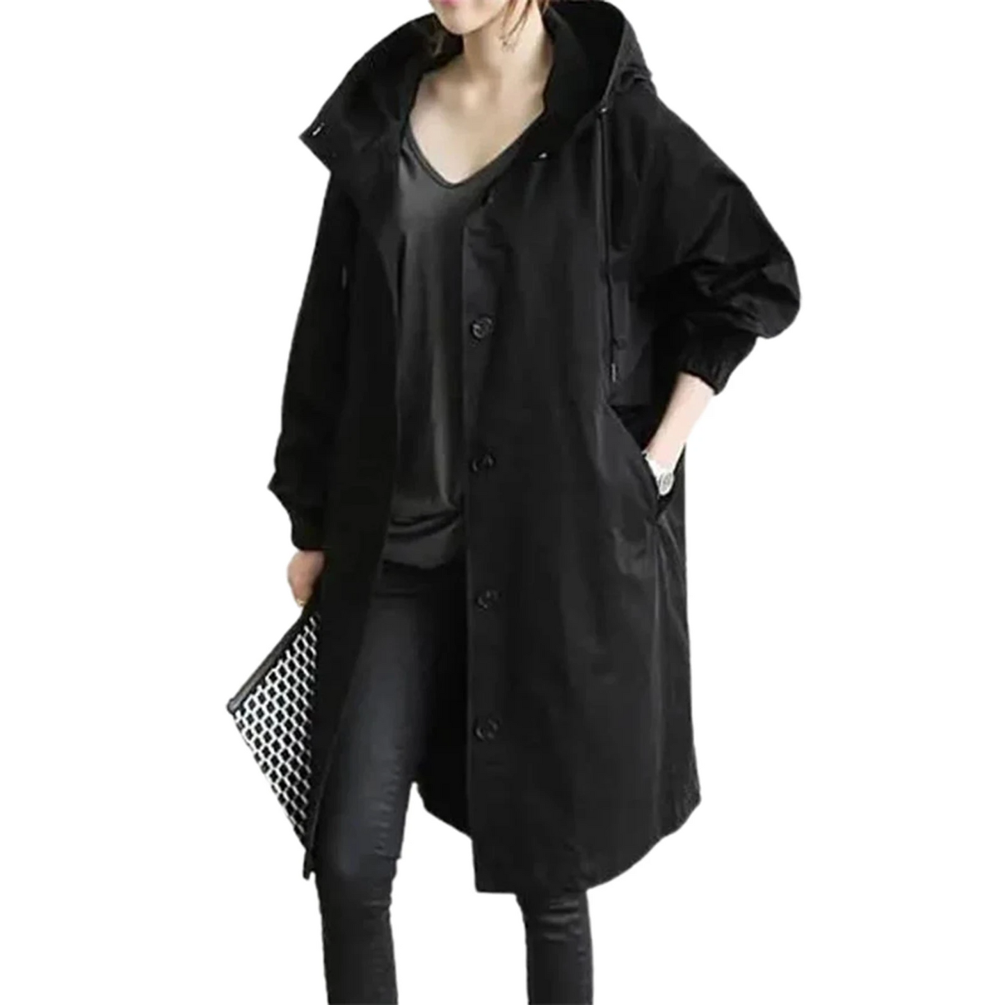 Lena - Relaxed Hooded Trenchcoat
