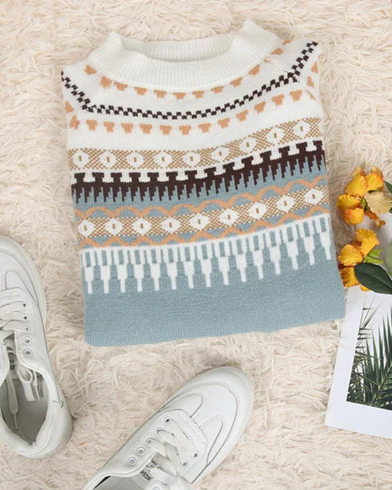 JAYDA | NORDIC PATTERN SWEATER